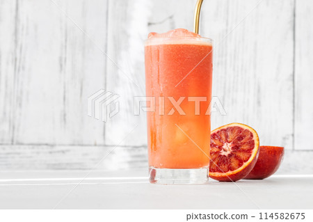 Blood red orange juice Blood red orange juice 114582675