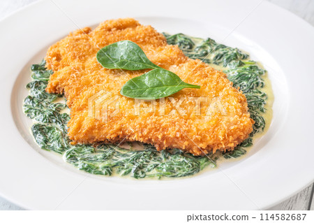 Chicken Milanese cutlet 114582687