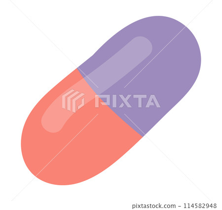 Medical capsule in flat design. Pharmaceutical disease pill treatment. Medical capsule in flat design. Medical capsule in flat design. Pharmaceutical disease pill treatment. Medical capsule in flat design. 114582948