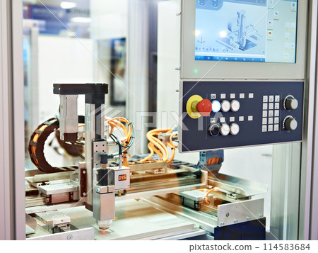 CNC machine for laser cutting of metal 114583684