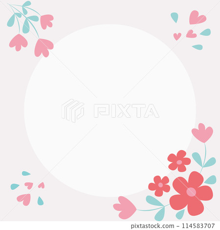 Floral greeting card or invitation vector design template in modern simple style and elegant pastel colors. Postcard with flowers, petals, hearts. Wedding invitation design template. Frame ornament. Floral greeting card or invitation vector design template in modern simple style and elegant pastel colors. Postcard with flowers, petals, hearts. Wedding invitation design template. Frame ornament. 114583707