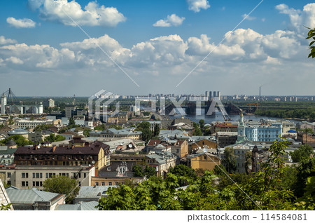 Aerial view on Kyiv, Ukraine Aerial view on Kyiv, Ukraine 114584081
