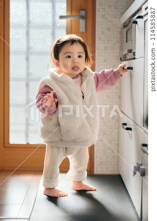 Baby 6 months old Baby 6 months old 114585887