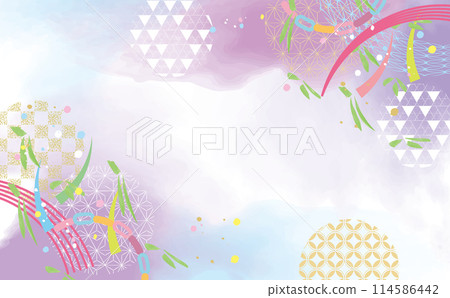 Tanabata stylish background illustration Tanabata stylish background illustration 114586442