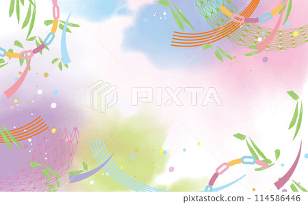 七夕時尚背景插畫 114586446