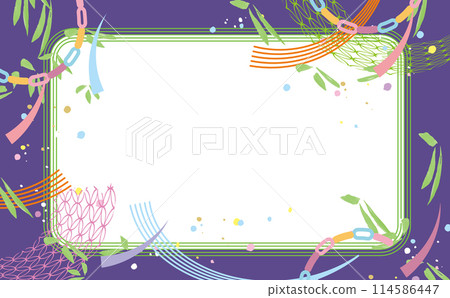 Tanabata stylish background illustration 114586447