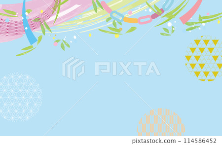 七夕時尚背景插畫 114586452