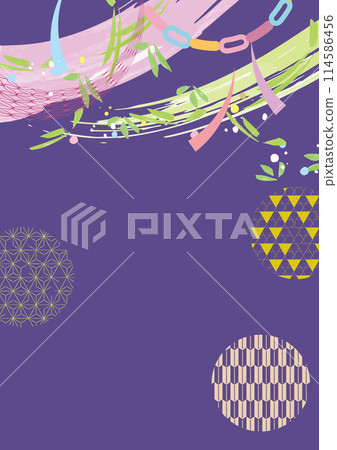 七夕時尚背景插畫 114586456
