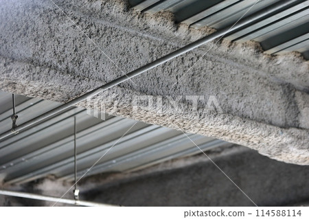 Image of steel frame fireproof coating 114588114