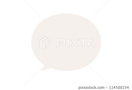 簡單的圓形語音氣泡【向量插畫素材】 簡單的圓形語音氣泡【向量插畫素材】 114588154