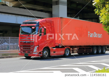 Trailer truck image 114588161