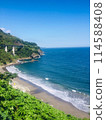 Mountain tracks and beautiful coastline 114588408
