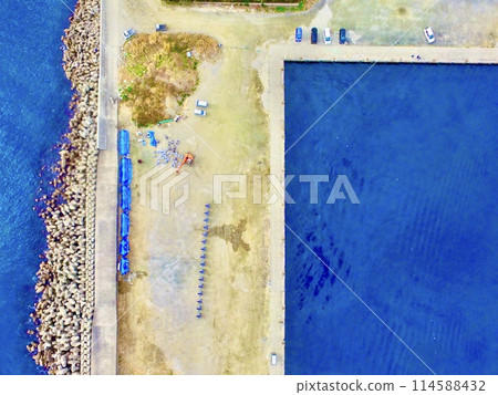 防波堤和港口設施 - 無人機空拍（平形港/茨城縣北茨城市） 114588432