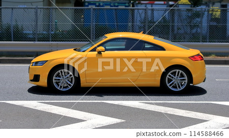 Yellow sports car image Yellow sports car image 114588466