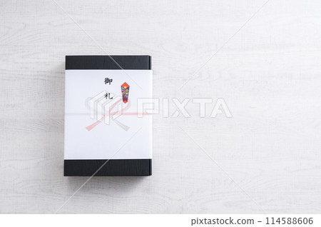 A gift wrapped in a noshi A gift wrapped in a noshi 114588606