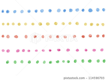 Colorful polka dot line set Colorful polka dot line set 114590703