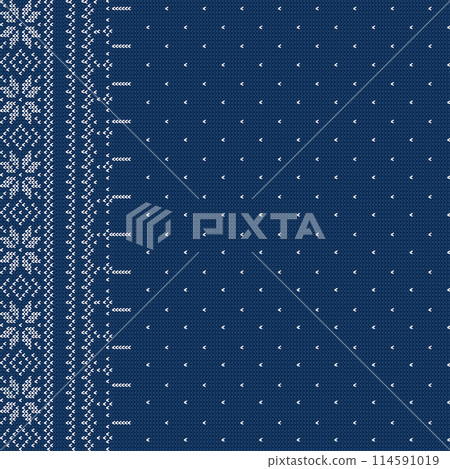 Seamless hand drawing pattern vector and illustration. A floral pattern textile tropical bicolor flower and leaves miniprint animal geometric textile clothes 114591019