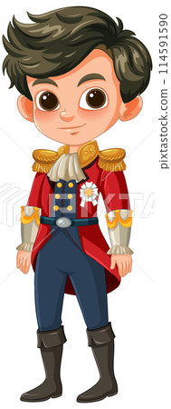 Young Prince in Royal Attire Young Prince in Royal Attire 114591590