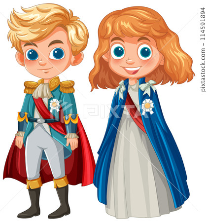 Royal Children in Ceremonial Attire 114591894