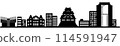 Osaka silhouette (transparent specification) 114591947