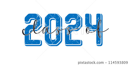 2024 Graduation Greeting Card Vector Design. Congratulations Graduates  114593809