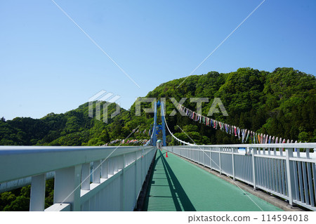 Ryujin Large Suspension Bridge Koinobori Festival Ryujin Large Suspension Bridge Koinobori Festival 114594018