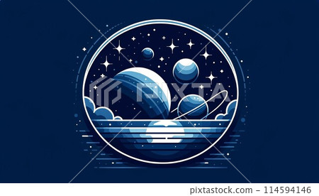 Beautiful planet illustration 114594146