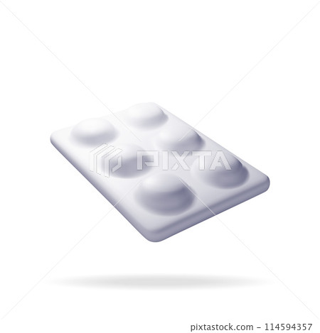 3D blister with pills for illness 3D blister with pills for illness 114594357
