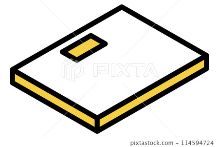 White goods: digital weight scale, isometric illustration White goods: digital weight scale, isometric illustration 114594724