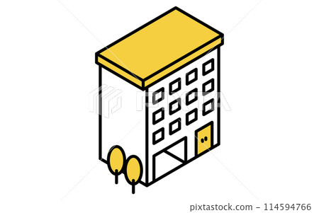 出租物業:建築物(公寓),等軸圖 出租物業:建築物(公寓),等軸圖 114594766