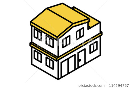 出租物業:建築物(單戶住宅),等軸圖 出租物業:建築物(單戶住宅),等軸圖 114594767