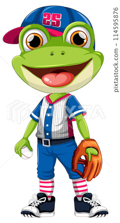 Baseball Frog Ready to Play 114595876