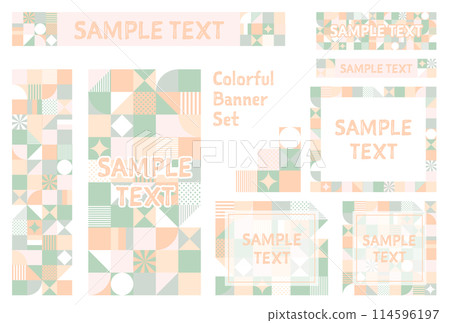 橫幅集_幾何圖案 114596197