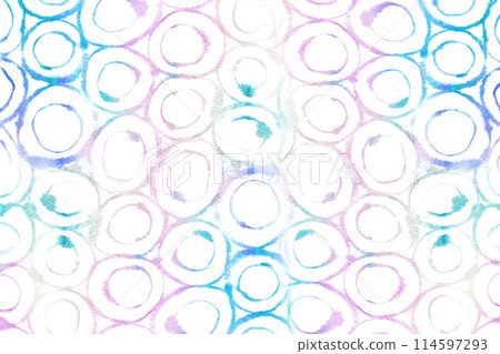 Colorful circles painted with watercolors - background material 114597293