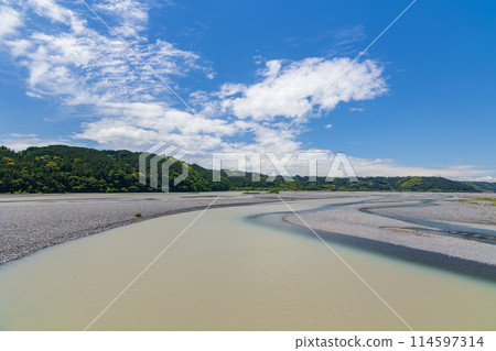 大井川的流量增加 大井川的流量增加 114597314