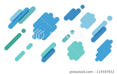 Right-sloping business image material background decoration ornament treatment WEB flat diagonal rise abstract circle 114597932