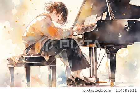 彈鋼琴的女孩 114598521