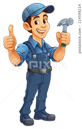 Hammer Carpenter Construction Builder Handyman 114599214