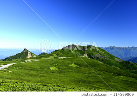 從Norikura山，山的早晨視圖 114599809