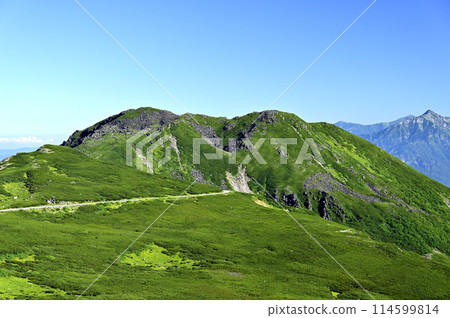 從Norikura山，山的早晨視圖 114599814