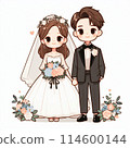 新娘和新郎手牽手 114600144