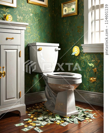 Satirical Bitcoin Bathroom Concept 114601139