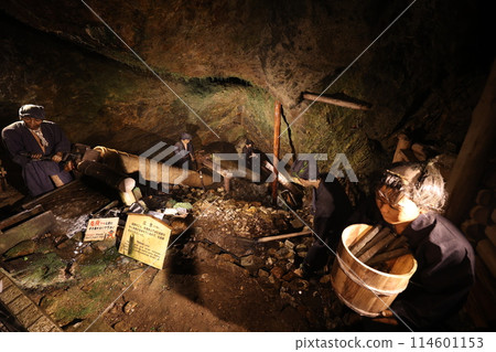 Sado Gold Mine is a battle against water, drainage is done by hand Sado Gold Mine is a battle against water, drainage is done by hand 114601153