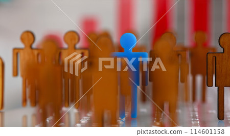 Little plastic blue toy figure stand out Little plastic blue toy figure stand out 114601158