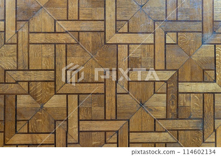 Herringbone bleached natural plank parquet floor texture 114602134