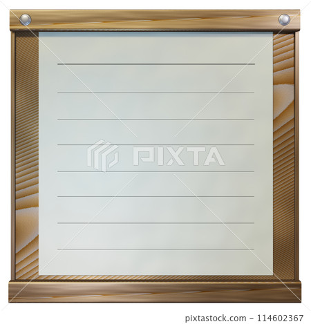 Message board (Menu: transparent material) Message board (Menu: transparent material) 114602367