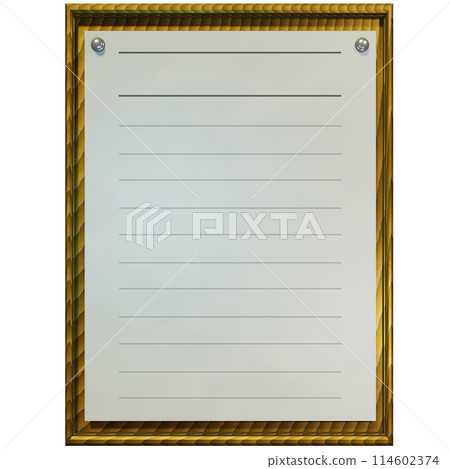 Message board (Menu: transparent material) Message board (Menu: transparent material) 114602374