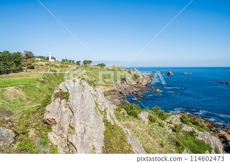 "Aomori Prefecture" View of Ashigezaki Observatory, Tanesashi Coast 114602473