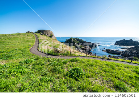 "Aomori Prefecture" View of Ashigezaki Observatory, Tanesashi Coast 114602501