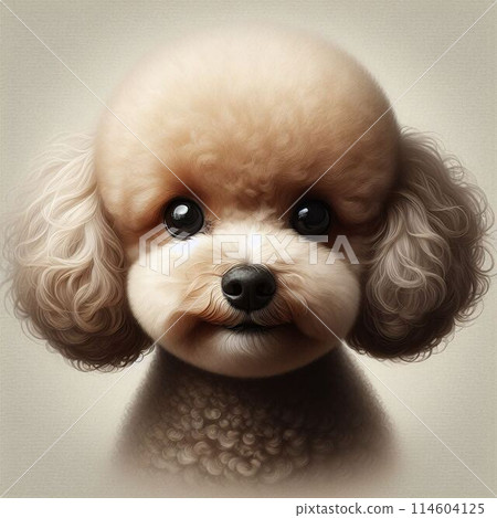 Toy poodle's serious face Toy poodle's serious face 114604125